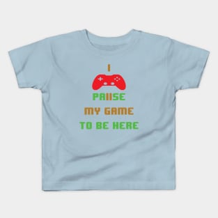 I paused my game to be here-video game Kids T-Shirt